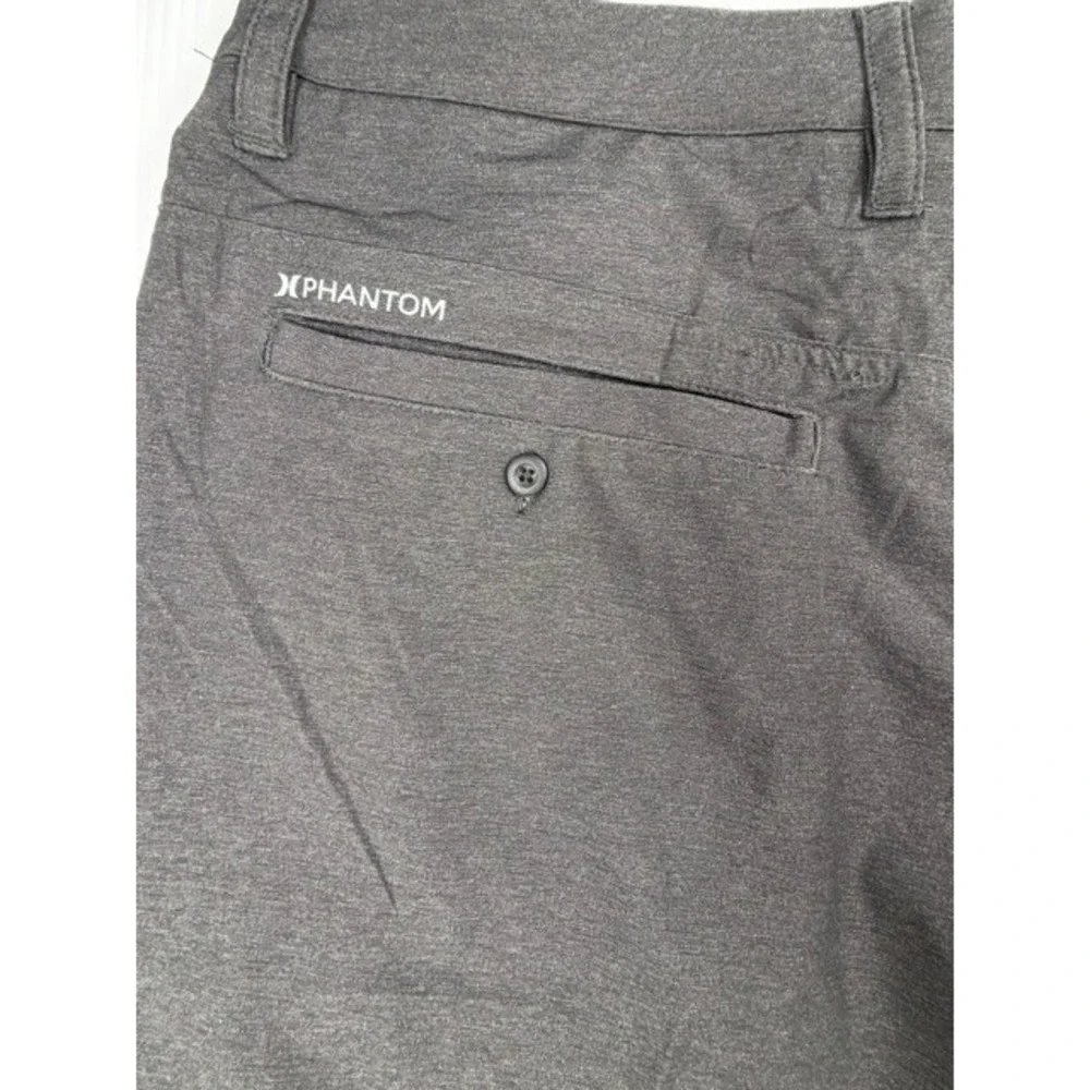 Hurley Shorts Mens 33 Phantom Static Walkshorts Black Grey Stretch Gorpcore